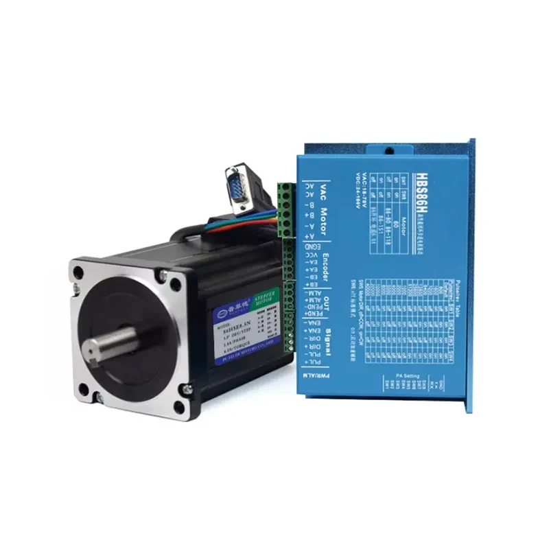 86 34 Closed Loop Stepper Motor Set 4.5N.M 8.5N.M 12N.M Hybrid Servo Driver High Speed