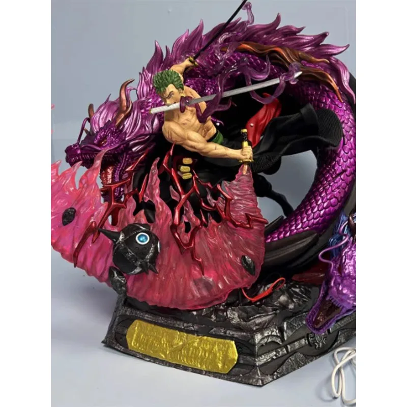 Figurine une pièce Roronoa Zoro, 37cm, peut brille, Tornado, modèle de Collection Anime, ornement de bureau en Pvc, cadeaux de vacances, jouets pour enfants