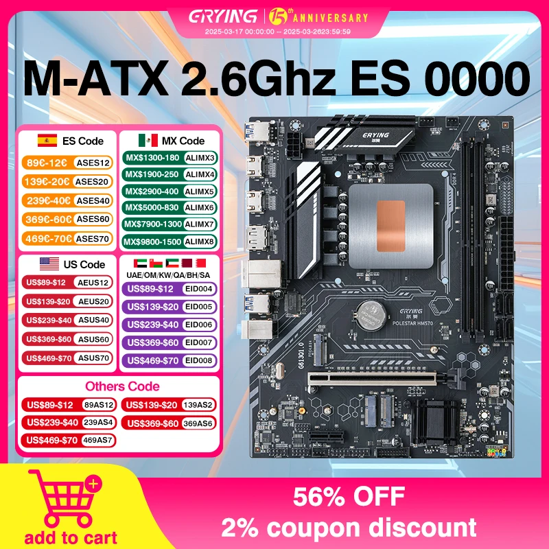 Gaming PC Motherboard CPU Combo Interposer 0000 ES 2.6GHz(Product Performance,Refer To Kit i9 11980HK i9 11900H)placa mãe 1151