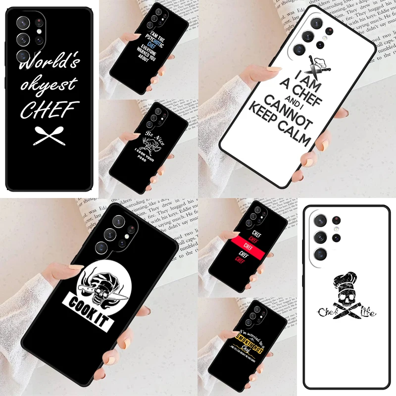 Non fidarti mai una custodia per telefono Skinny Chef per Samsung S24 S25 Galaxy S23 S22 S21 Nota 10 20 Pro S20 Plus FE Ultra lite Cover