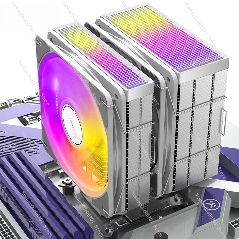 

JF500Ruby, неблокированная память, радиатор процессора, двойной башня, двойной вентилятор, 5, тепловая трубка, 15-е поколение, AMD