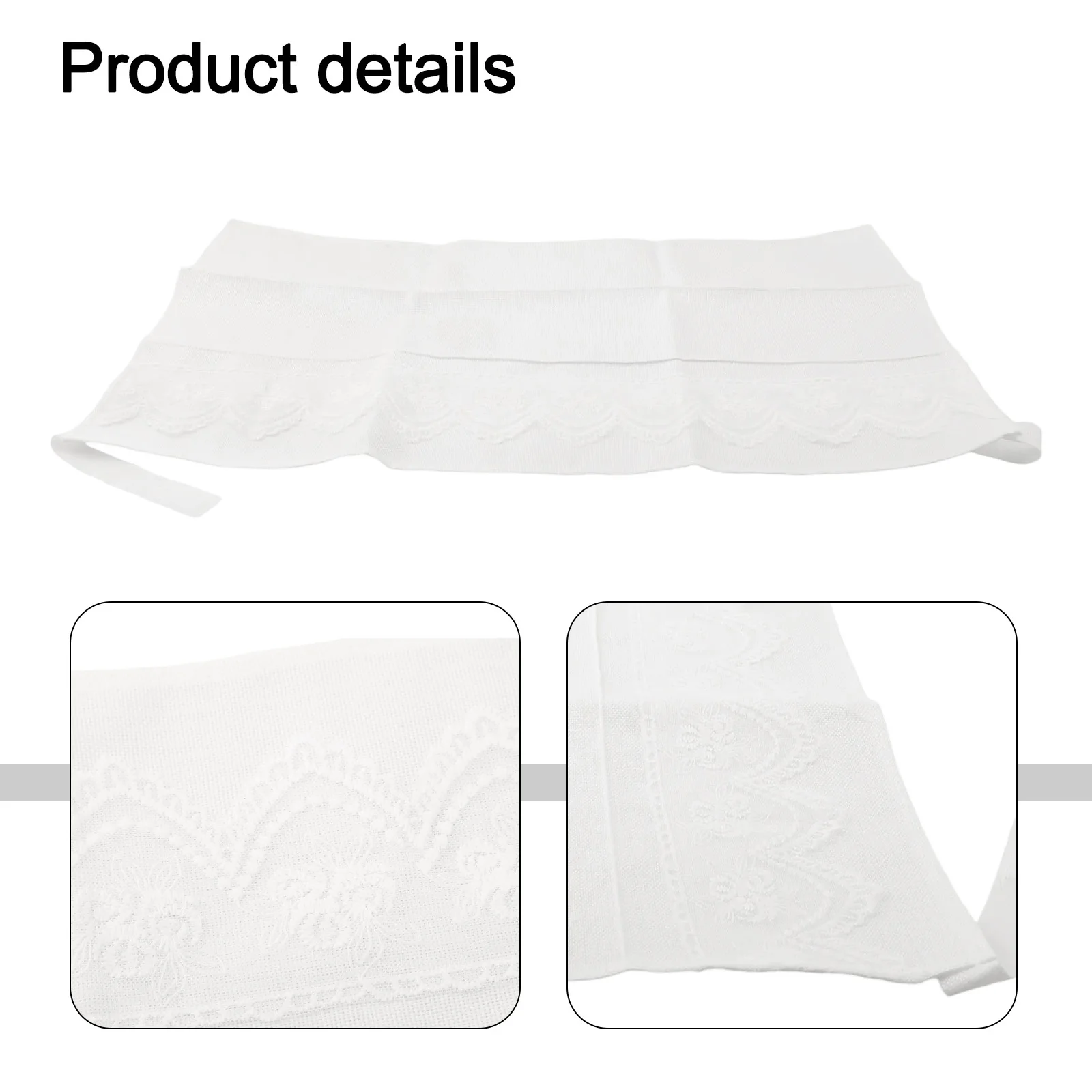 Dust Shielding Linen Fabric with Intricate Lace Pattern Keeps Heating Units Clean while Elevating Room Elegance Levels