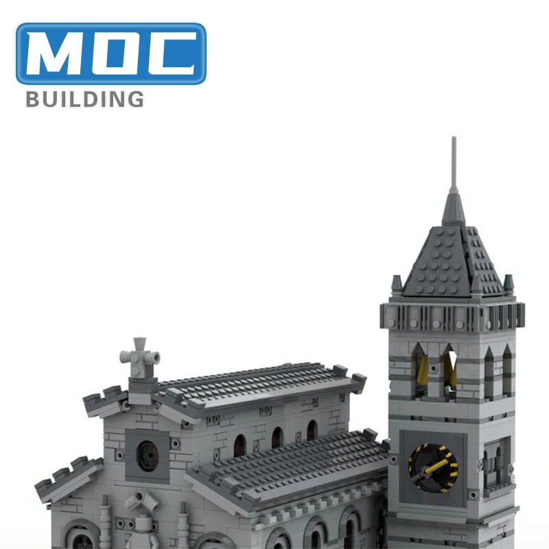 Middeleeuwse Kerk Modulaire MOC Bouwstenen Notre-Dame DE Model Vintage Beroemde Kerk Kasteel Technologie Bricks Speelgoed Kerstcadeaus