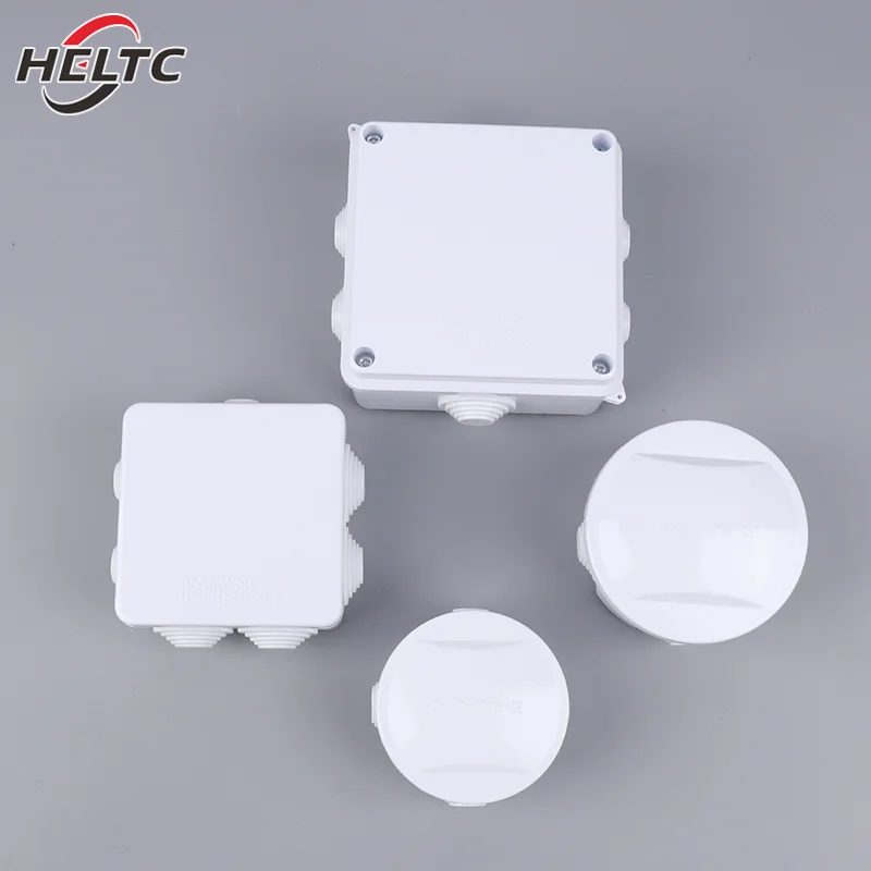 1pcs White Connection Cable Branch DIY Waterproof IP65 Power Case Junction Box Indoor Wire Shell Electric Control Boxes
