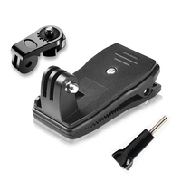 360° Rotation Backpack Strap Mount Clamp Clip Holder Kit for GoPro Hero 11 12 13 DJI Osmo Action 5 Pro 4 Insta360 Accessories