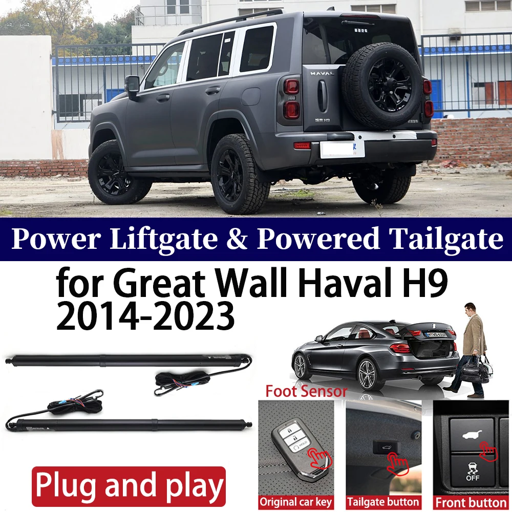 

ZhuCamX for Great Wall Haval H9 2014-2023 Car OEM Power Liftgate Automatic One-Click Powered Tailgate Strut Plug and paly