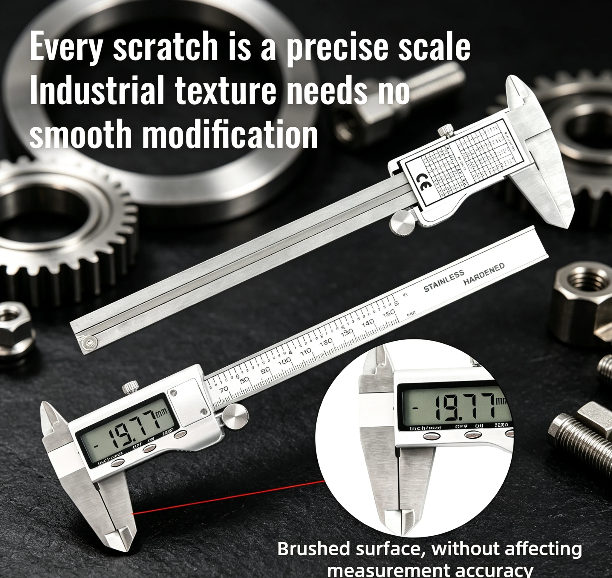 Digital Caliper 150Mm Stainless Steel - 150mm, 6인치 디지털 버니어 캘리퍼스, 스테인리스