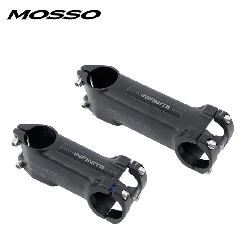 MOSSO ST08 Road Bike Stem Riser -6 Degrees Internal Wiring Handlebar Table Power Bicycle Stem 28.6*31.8*80/90/100/110MM Cycling