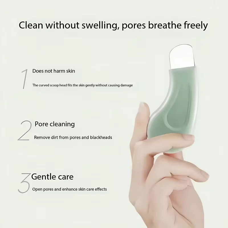 Handmatige poriënreinigingsborstel voor mee-eters, getextureerd oppervlak en gemakkelijk vast te houden handvat voor zachte huidverzorging, niet-elektrisch