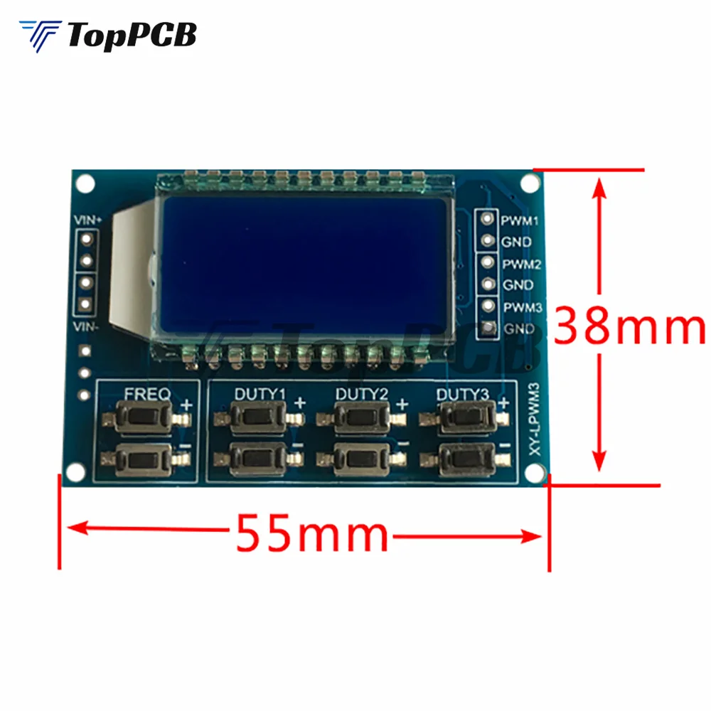 3 Channel LCD Backlight Digital Signal Generator Square Wave PWM Pulse Frequency Duty Ratio Adjustable Module 1Hz-150Khz