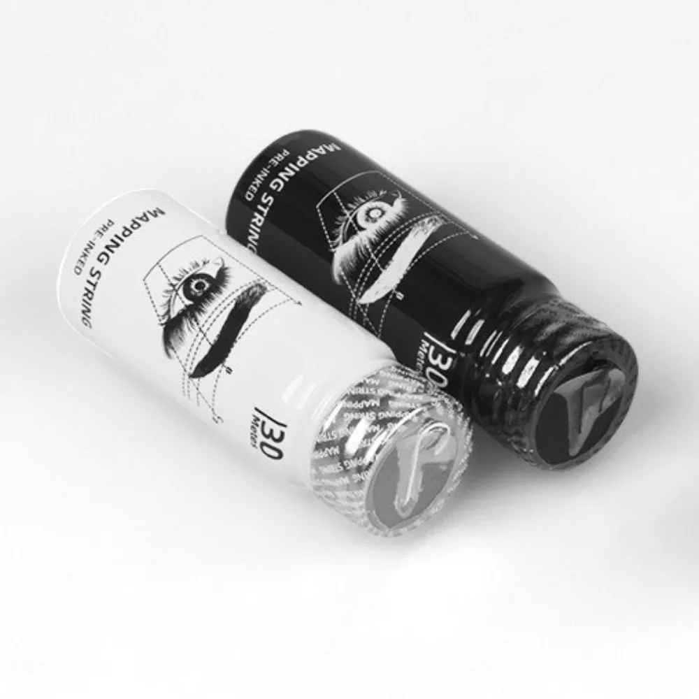 Durable Dyeing Tool Microblading Mapping String Microblading Box Package Eyebrow Thread Brow Mapping Marker Line Eyebrow Makeup