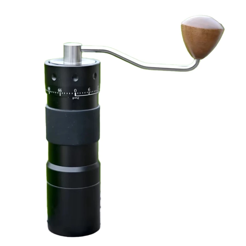 

Manual Coffee Grinder With Adjustable Seven-Star Ghost Tooth Burr Compact Household Coffee Mill External Adjustment