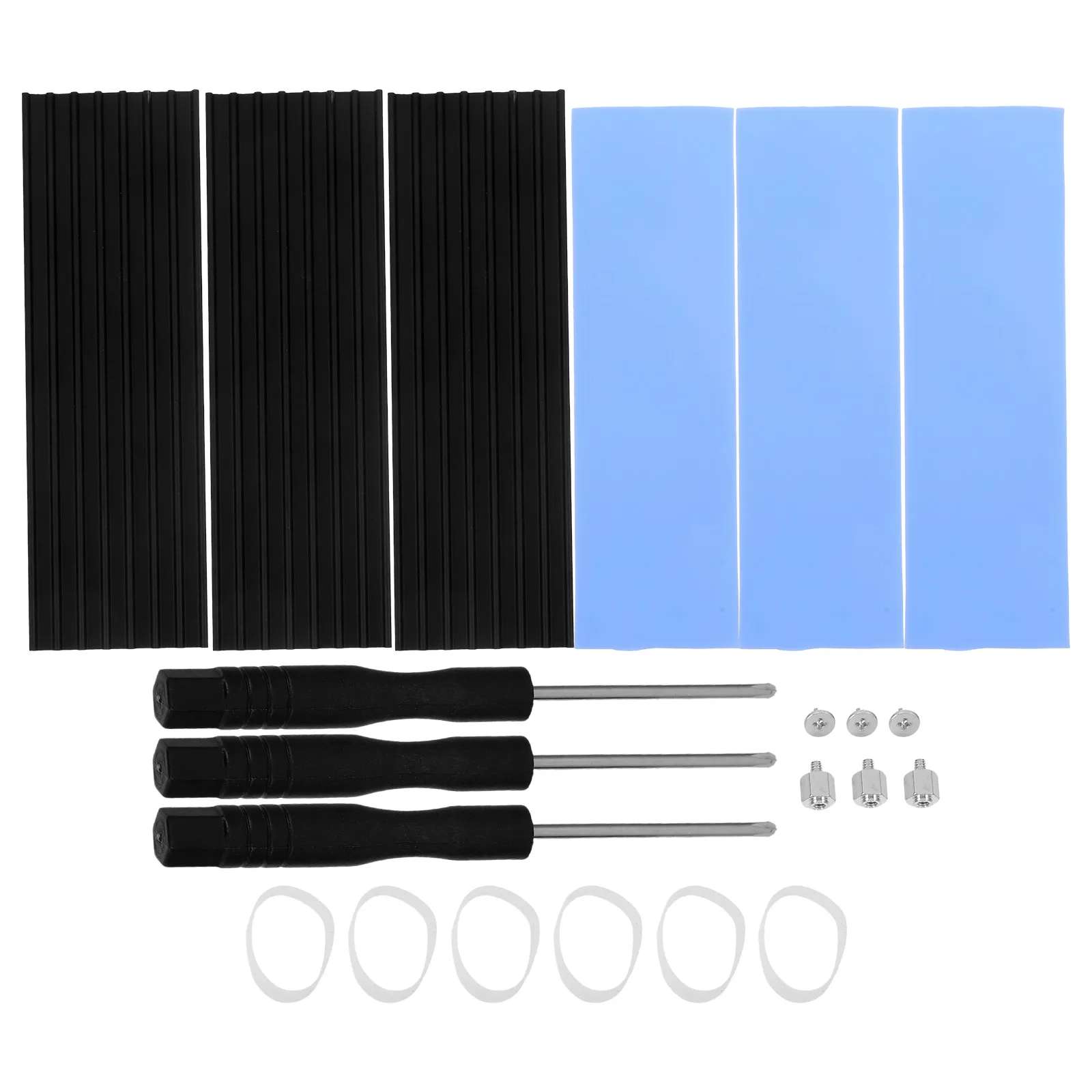 

3 set Ssd Heatsink .2 Radiator Vest Cooling Pad Heat Dissipation For Solid Hard Drive Aluminum Alloy Notebook Cooler