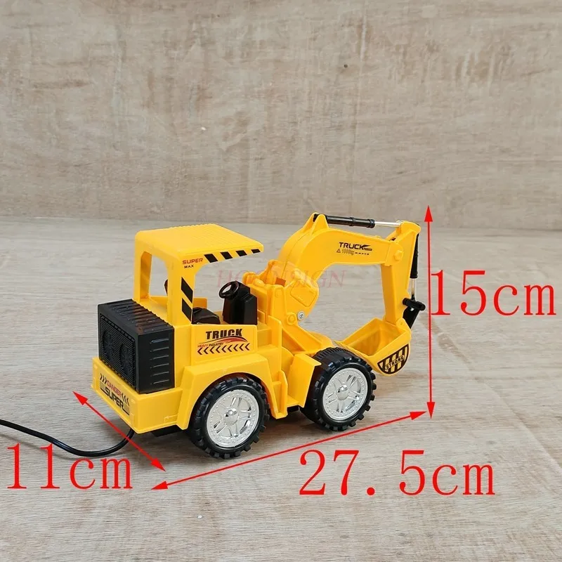 rc auto Nieuwe grote draad elektrische afstandsbediening auto speelgoed vrachtwagen graafmachine model aanwezig milieu klaar voor gebruik plastic controller