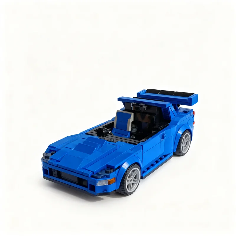 371pcs MOC city Champions Sky r34 gtr Model Building Blocks Christmas Gift Construction Display Brick Assemble Craft Home Decor