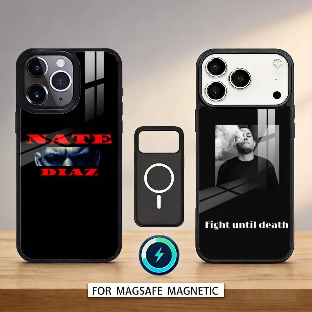 

N-Nate D-Diaz Phone Case For iPhone 17,16,15,14,13,12,Pro,Max For Magsafe Magnetic Wireless Charging