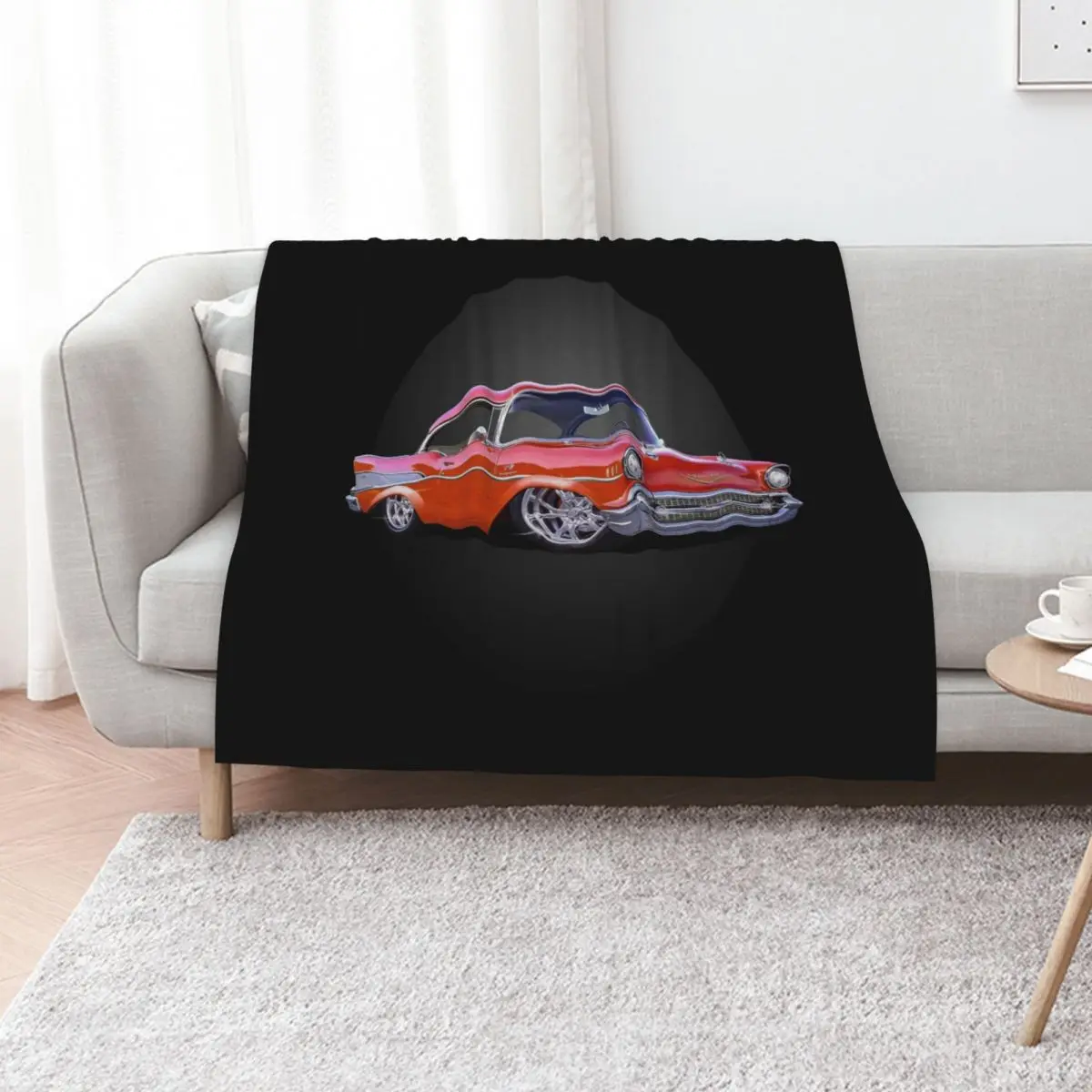 57 Chevy Throw Blanket Large Luxury Brand for babies Sofa Designers Single Blankets