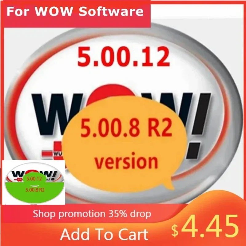 

2024 Hot Sale W-ur-th WOW V5.00.12 WOW 5.00.8 R2 Software Multi-languages with Keygen For Tcs Multi-diag Cars Diagnostic Tool