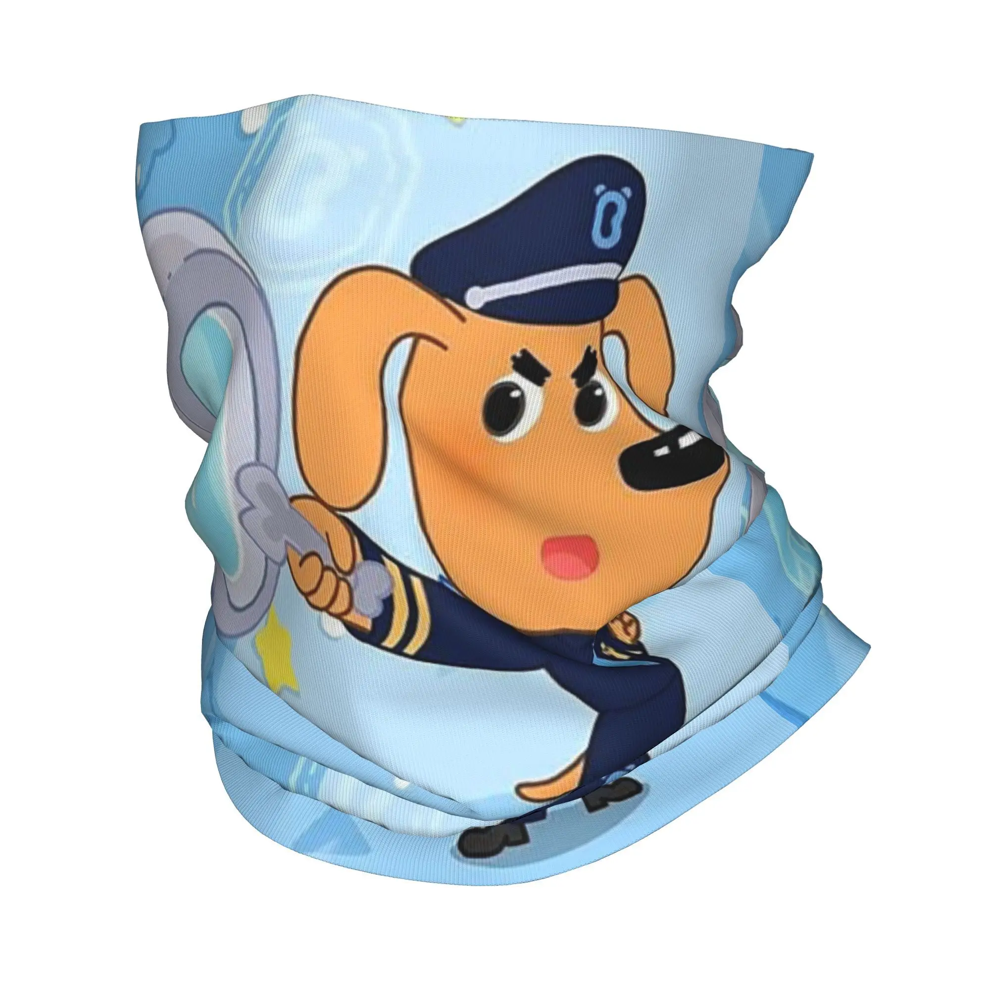 Sheriff Labrador Bandana Cubierta para el cuello Bufanda envolvente impresa Máscara facial cálida Senderismo Pesca Unisex Adulto Durante Todas las estaciones