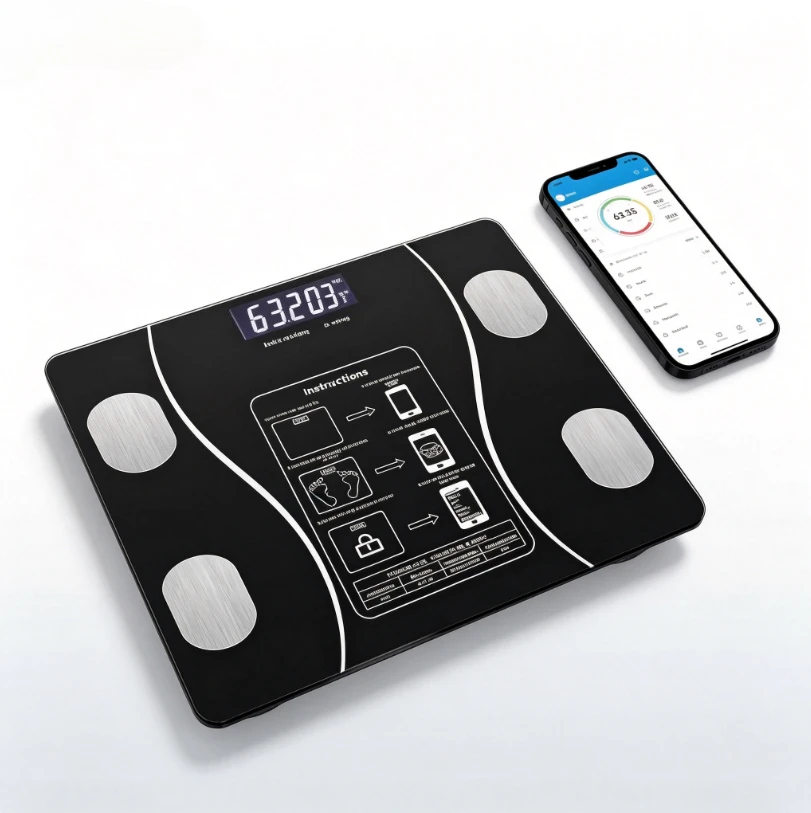 Latest USB‑Charged Smart Body Fat Scale, Accurate Household Mini Digital Weighing Device for Adult Body Weight & Fat Measurement