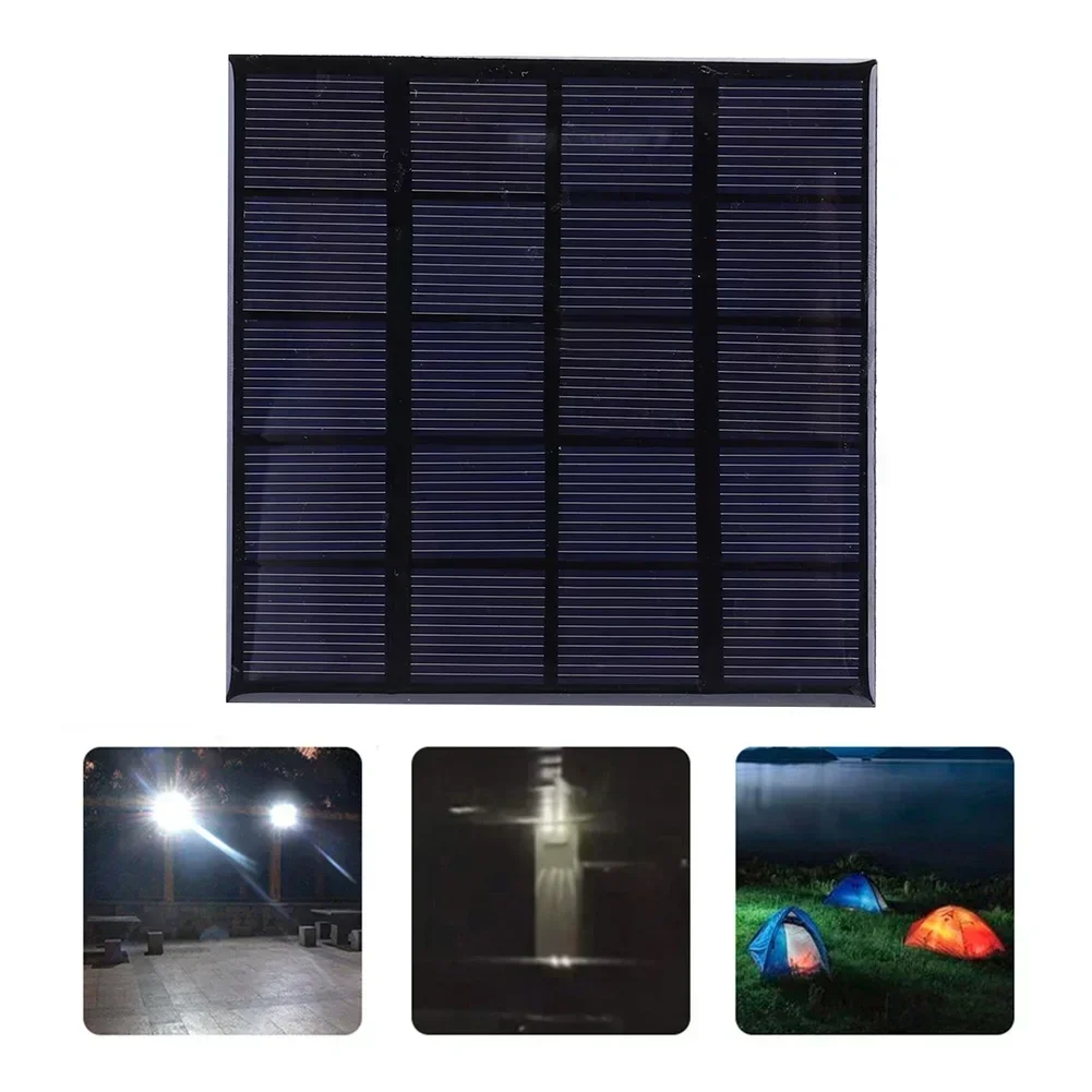 1pcs Outdoor Solar Panel 3W 5V Portable Fast Charger Polycrystalline Solar Panel 100*100mm 0-240MA For Solar Street Lights