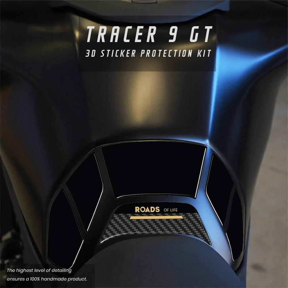 3D motorcycle resin sticker for Tracer 9 GT 2025 Tracer 9GT accessories Central area protection
