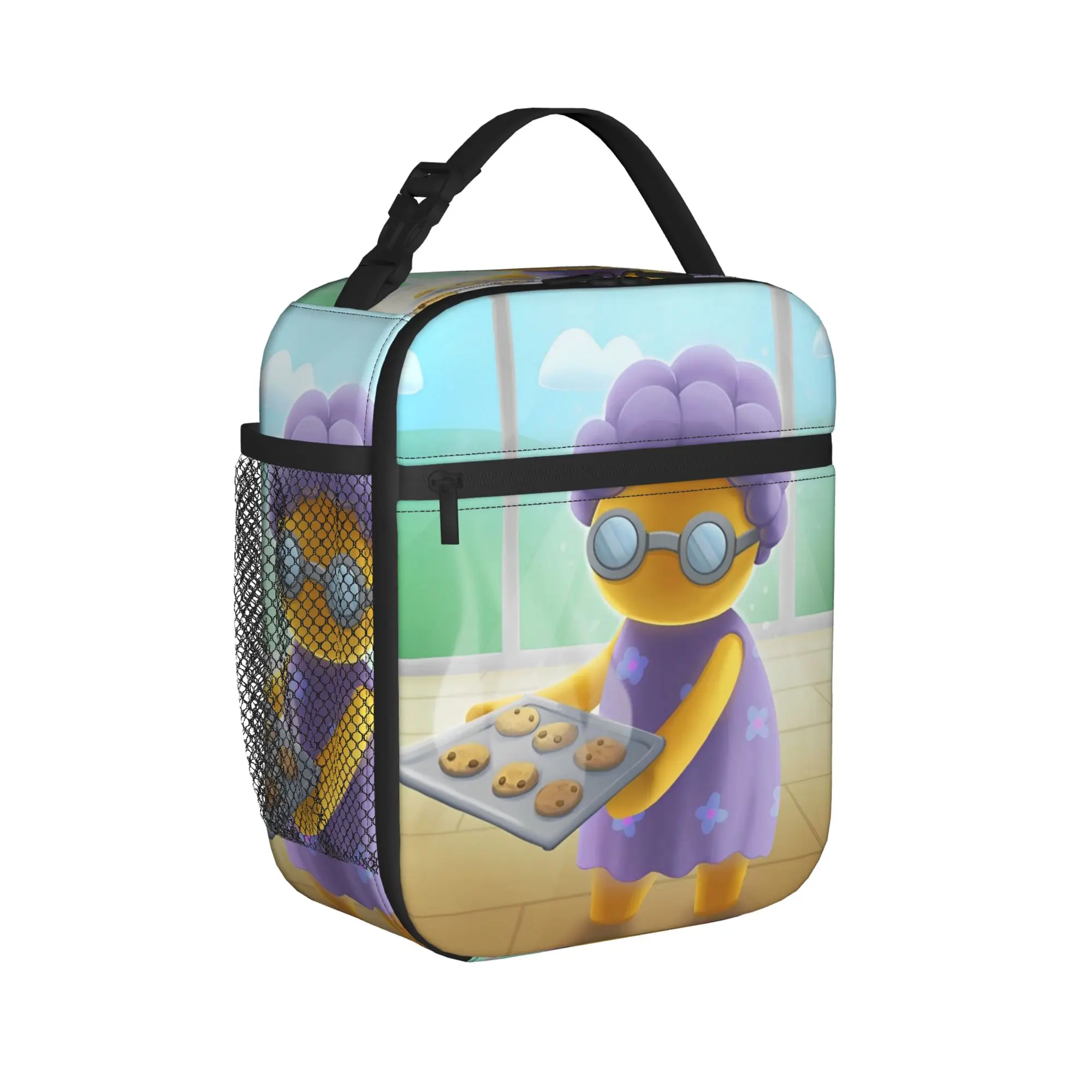 Wobblys Life Funny Insulated Lunch Bag Cooler Bag Reusable,Meal Container Hot Games Leakproof Tote Lunch Box Food Storage Bags