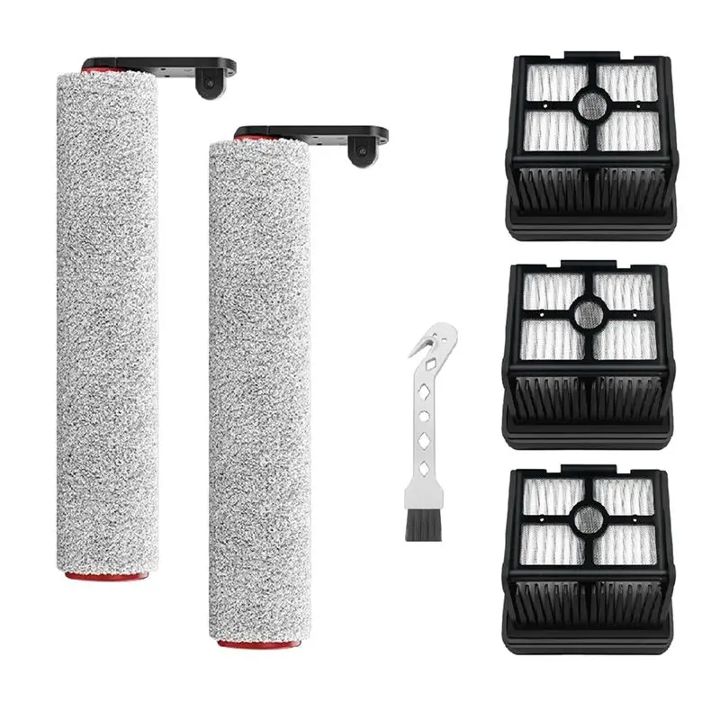 ABVT-Spare Parts Soft Brush For Dreame H12 Pro/H12 Plus/H12 Sweeper Core Wet Dry Vacuum Cleaner Roller Hepa Filter Replacement S