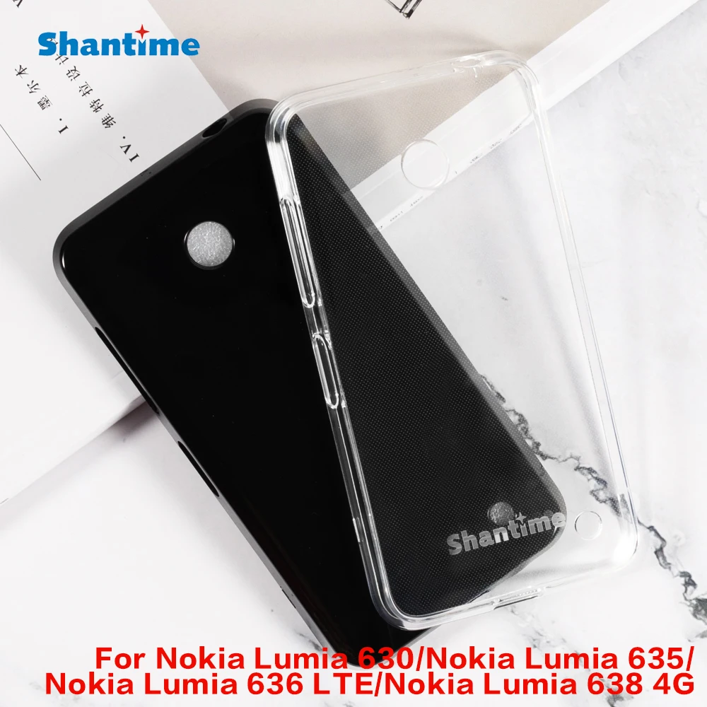 Para Nokia Lumia 630 Gel pudín silicona teléfono carcasa protectora trasera para Nokia Lumia 630 funda suave de TPU