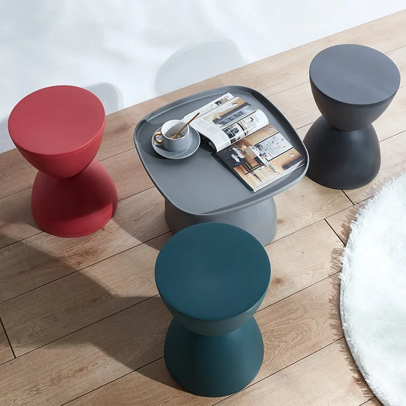 Shoe changing stool living room bedroom round stool thickened plastic children's low stool simple household small stool