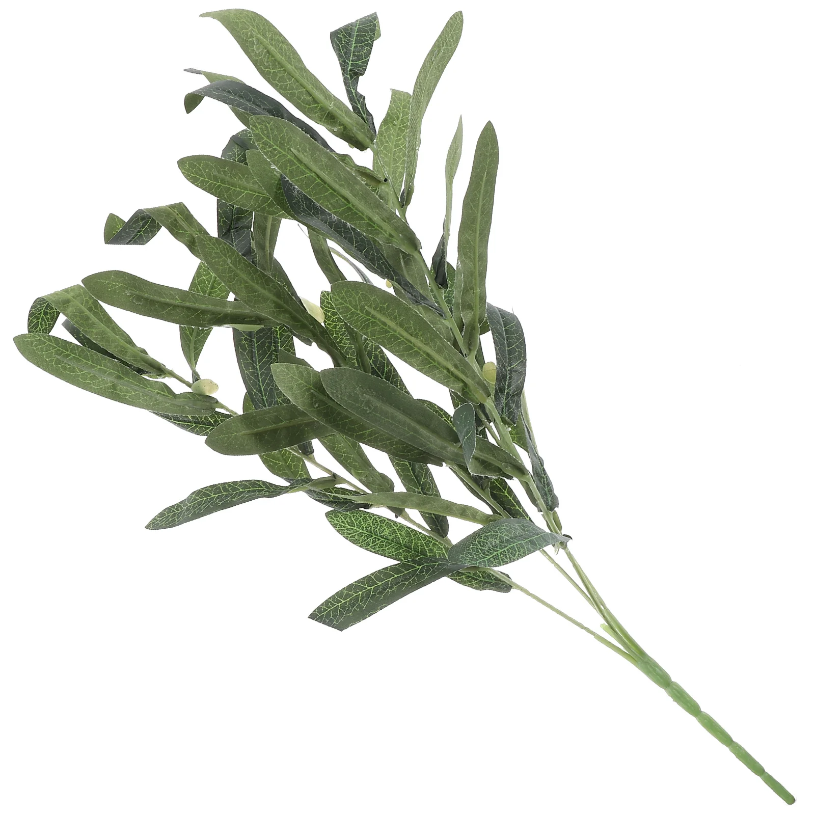 Artificial Olive Branch Lifelike Leaves Photography Props Layout Decor Filler Low Maintenance Decoration Plastic