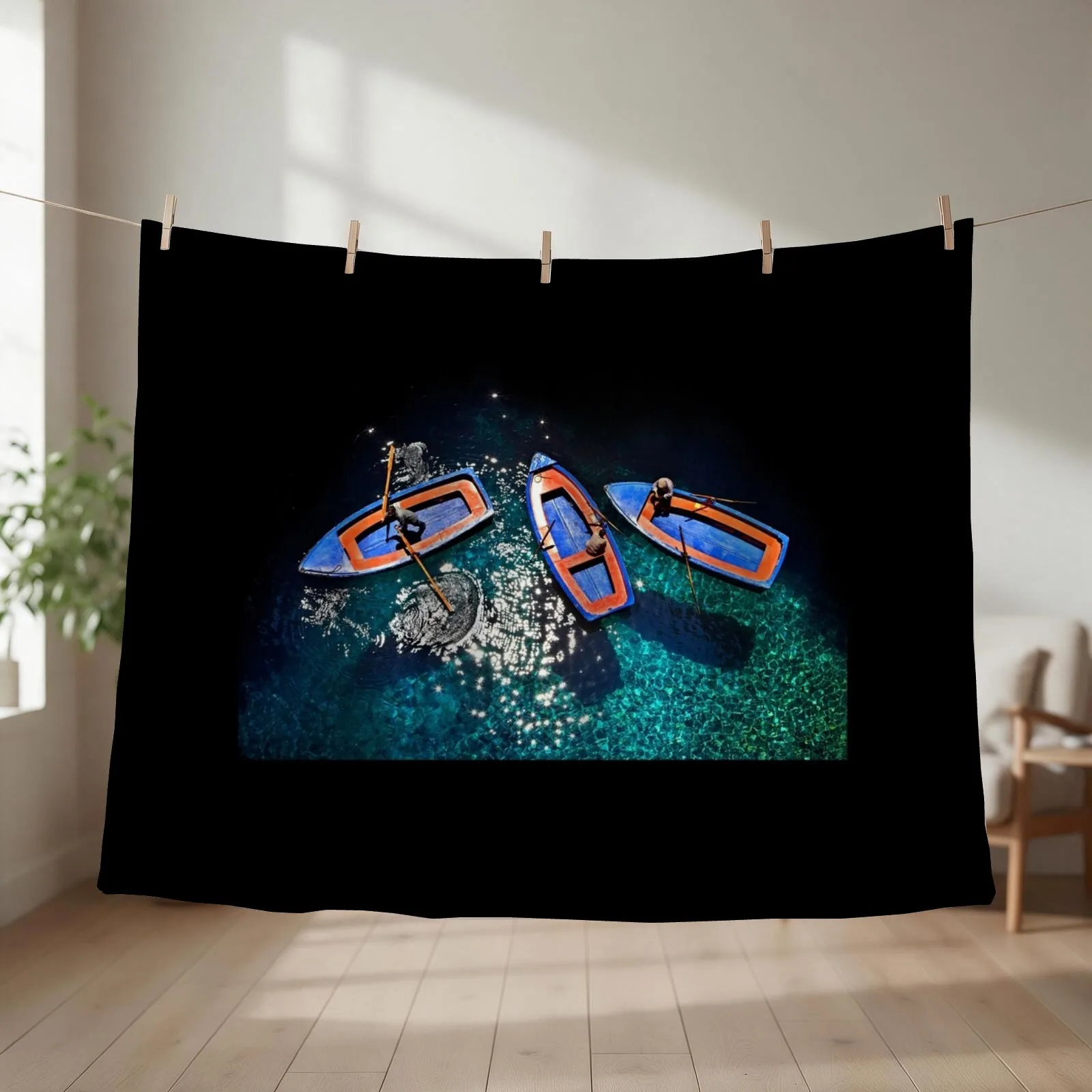 Boat chatting Throw Blanket manga blankets ands Sofa Hair Blankets
