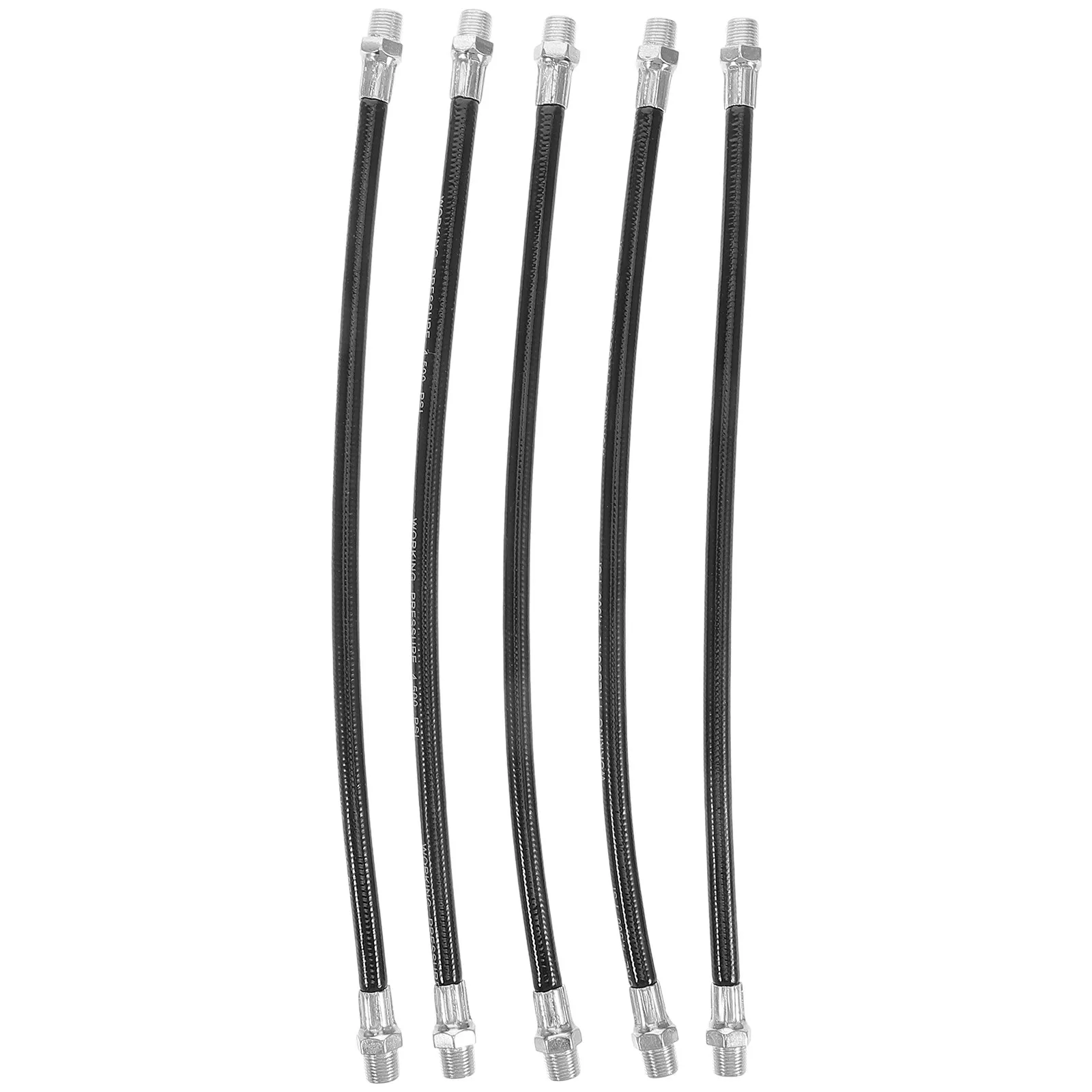 

5Pcs Grease Hose Set Flexible High Pressure Quick Release Lubrication Tubes Manual Tools Automotive Industrial Use