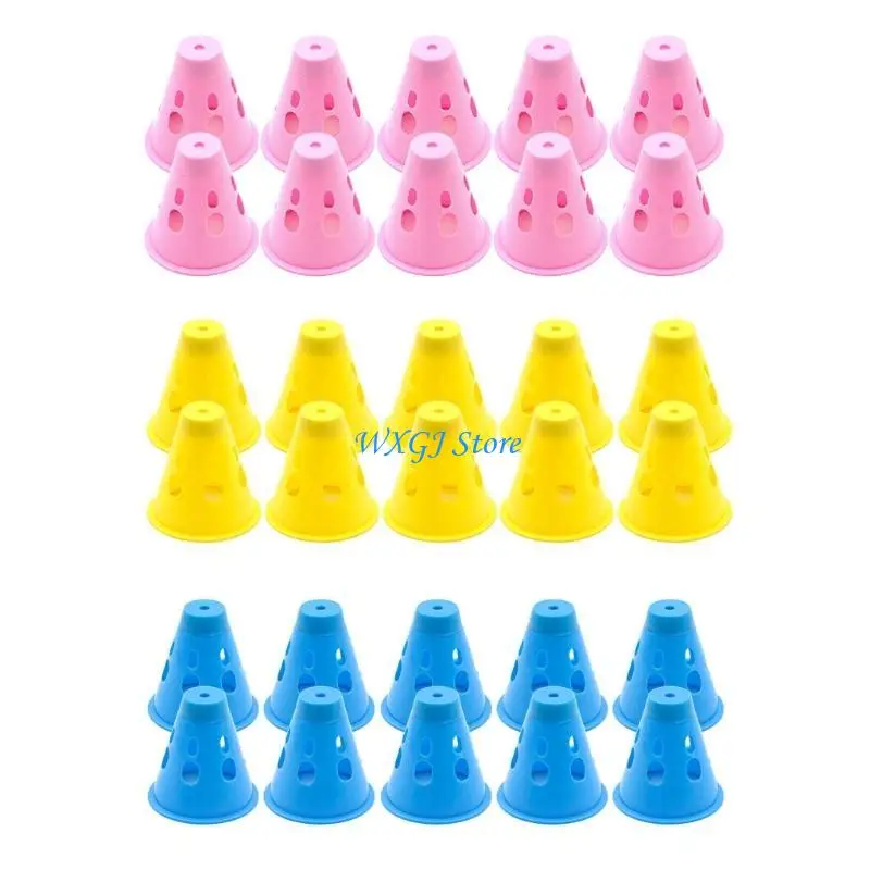 37JE 10 Pcs Tent Warning Cover Multicolor Luminous Multifunction Night Camping Peg Decoration Protective Cap Pile
