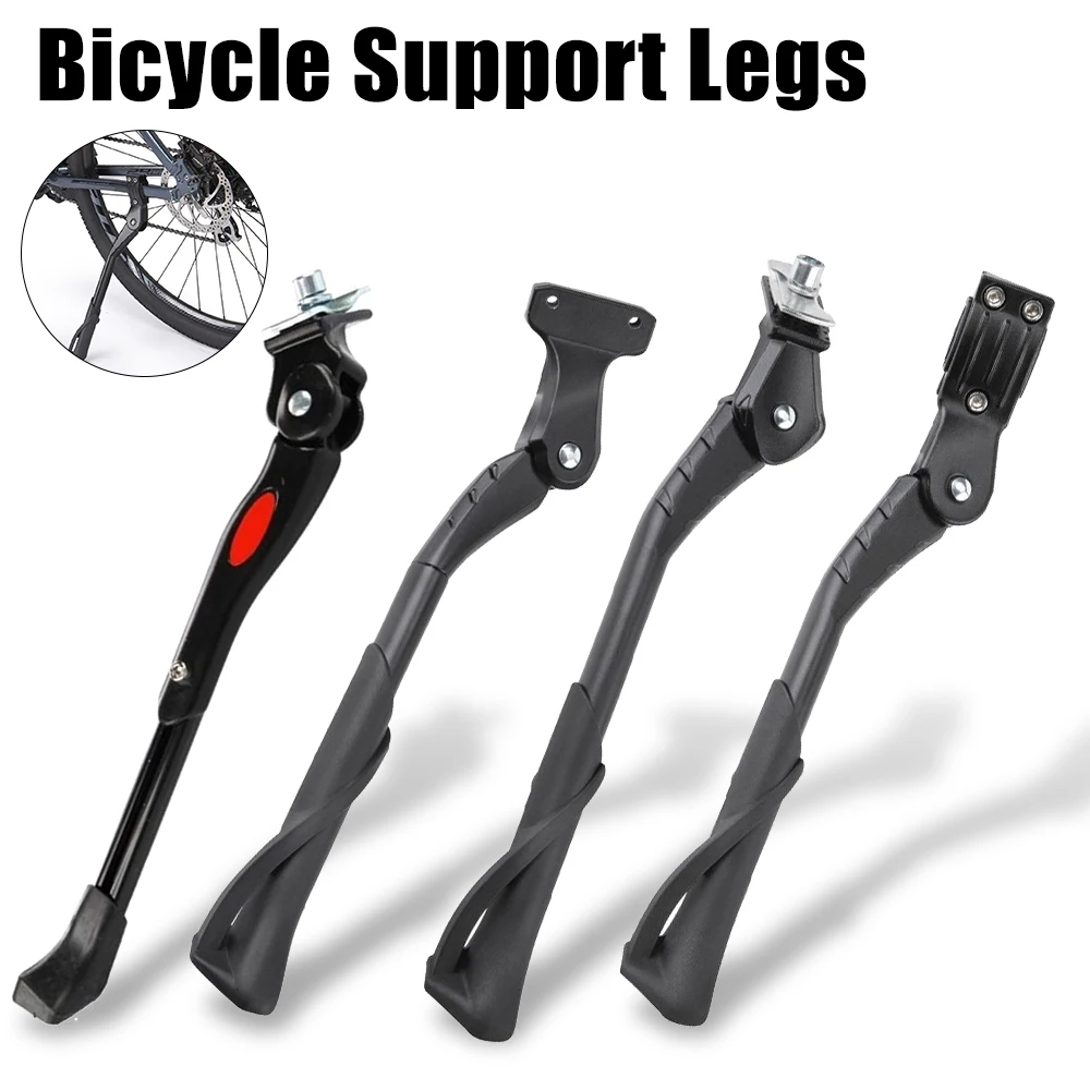 Bicycle Kickstand Electric Footrest Adjustable Aluminium Alloy MTB/Snow/Folding/Bike Support Leg Easy Installation Parking Rack