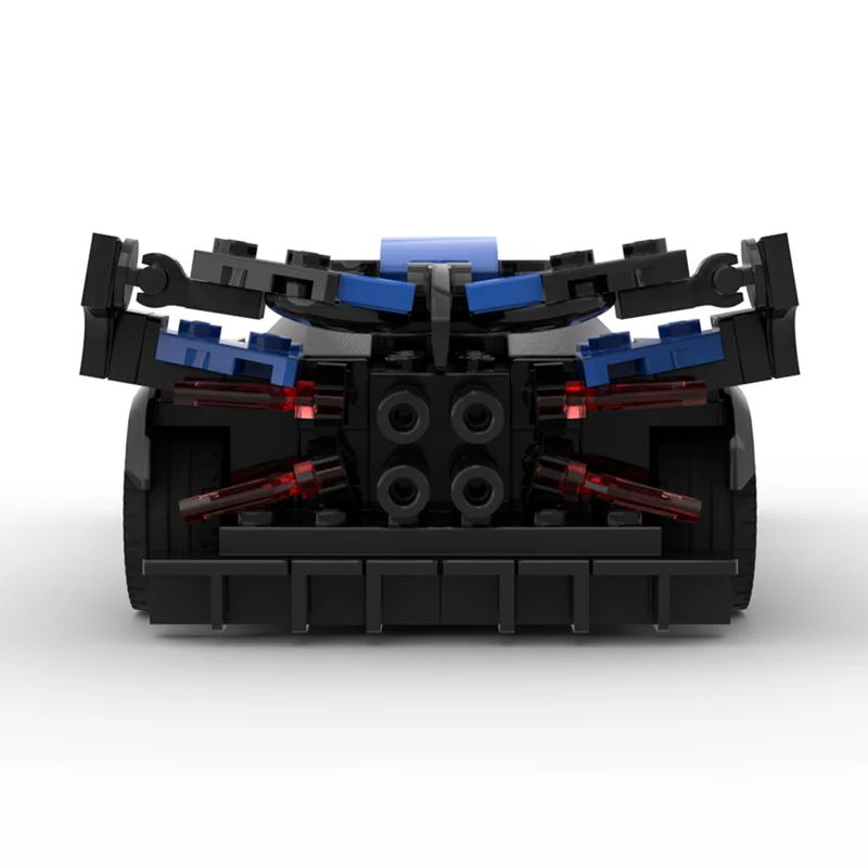 MOC الكلاسيكية سباق سرعة بطل سيارة نموذج سباق DIY الإبداعية لعبة أطفال هدية التكنولوجيا اللبنات #4