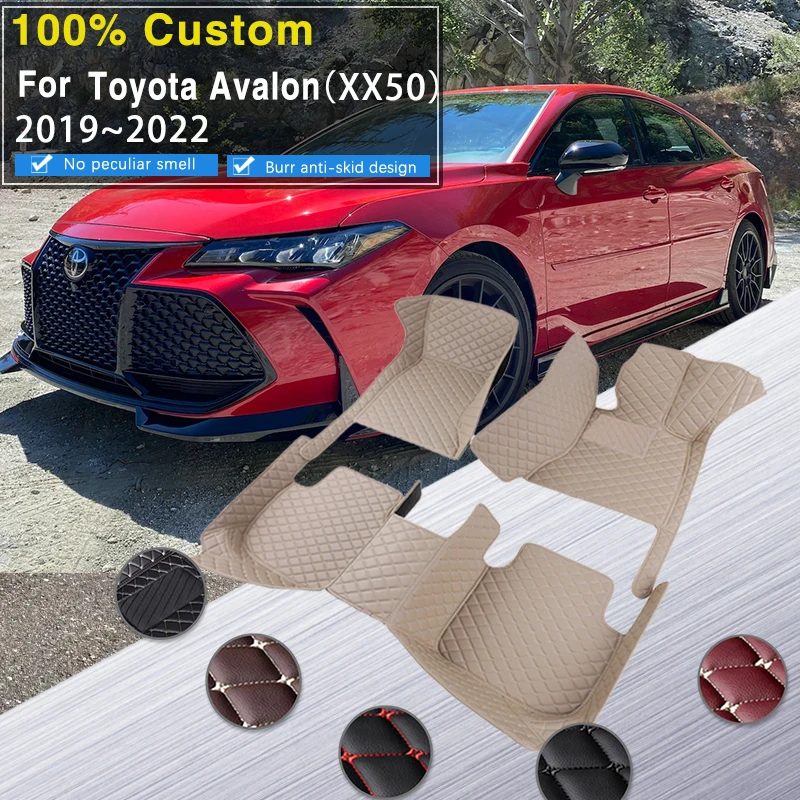 

Car Floor Mats For Toyota Avalon XX50 2019 2020 2021 2022 Auto Anti-dirt Pad Carpets Interior Parts Leather Mat Car Accessories