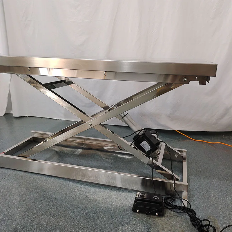 Medical Pet Operating Table, Flat Diagnosis And Treatment Table, Veterinary Equipment, Stainless Steel Lifting Table