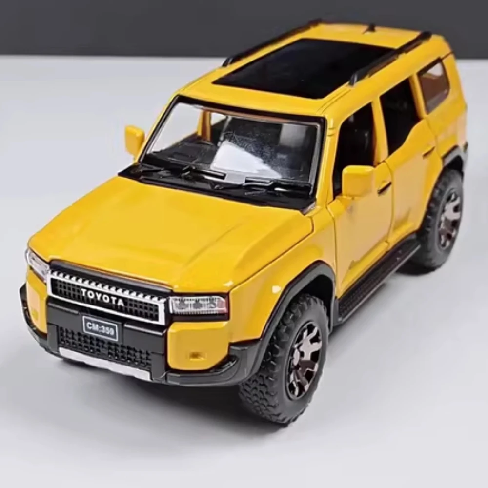 

1:32 Prado HIACE, модель автомобиля из сплава, игрушка, литой под давлением металлический свет, звук, открытые двери, имитация внедорожников, игрушки, подарки на день рождения для мальчиков