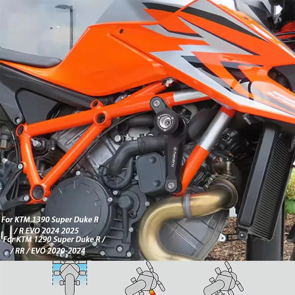 For KTM 1390/1290 Super Duke R / RR / EVO 2020-2024 Motorcycle Falling Protection Frame Slider Fairing Guard Crash Pad Protector