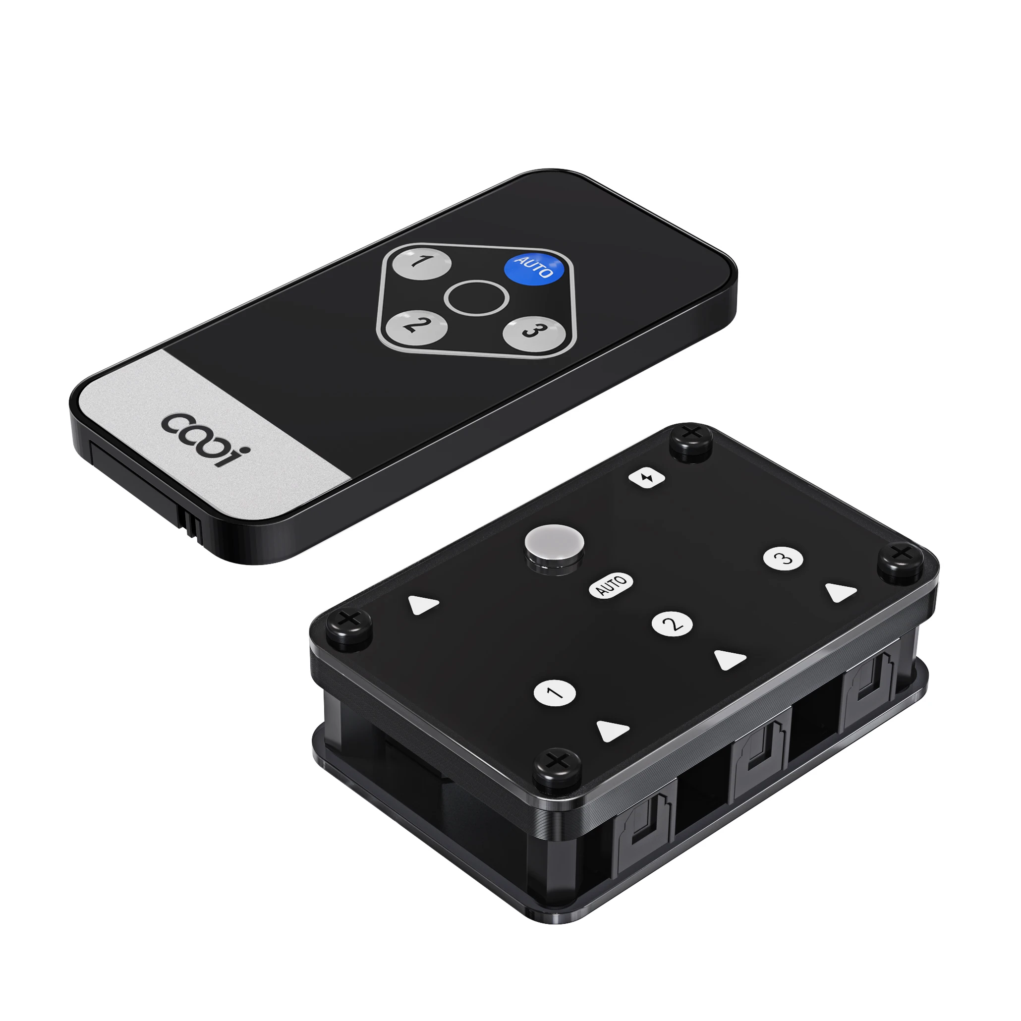 COOIDEA SPDIF/Toslink Interruptor Automático Digital Switcher Óptico 3x1 com Controle Remoto Sem Fio Suporta 192k/24Bit