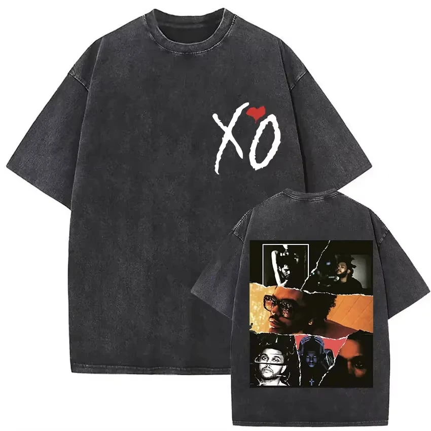The Weeknd XO Tour 2026 Vintage Gewaschenes Baumwoll-T-Shirt für Männer und Frauen, Pop-Musik Kurzarm-Tee, Rap Hip Hop Gothic Kleidung Oberteile – Detail 15
