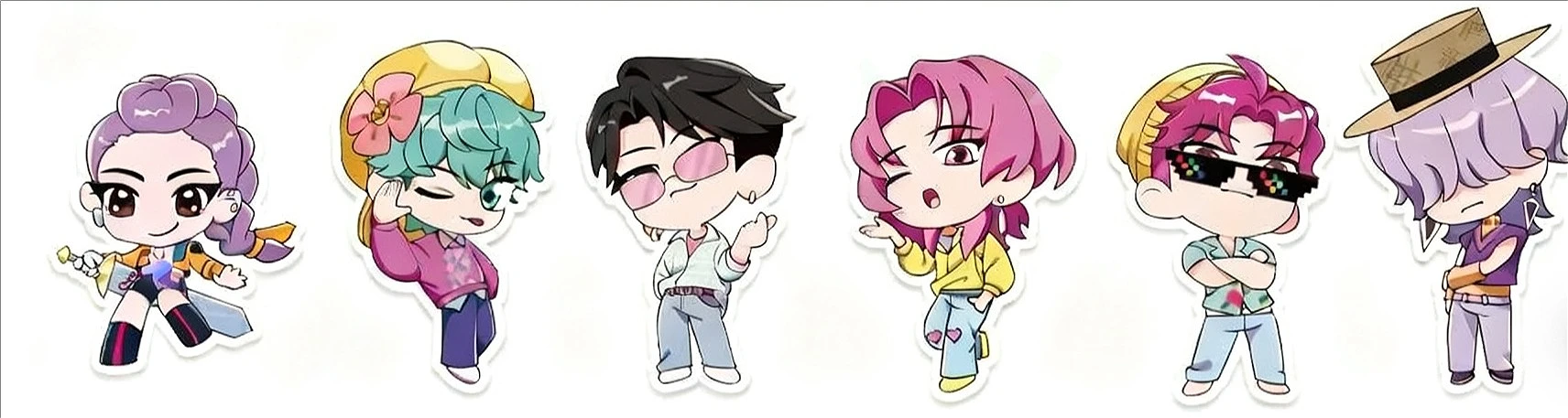 ملصقات ألغاز Kpop Demon Hunters Make A Face للأطفال اصنع لعبة DIY الخاصة بك هدية لعبة تعليمية للأطفال