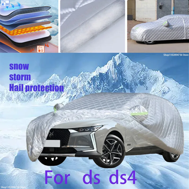 

For ds 4 Outdoor Cotton Thickened Awning For Car Anti Hail Protection Snow Covers Sunshade Waterproof Dustproof