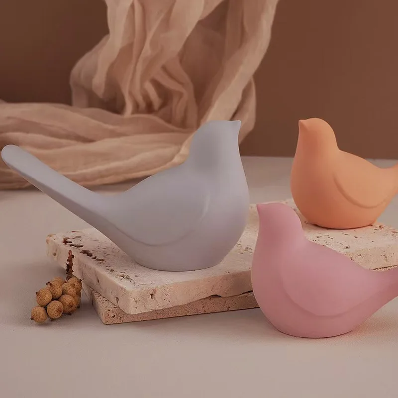 2PCS Bird Aromatherapy Candle Silicone Mold DIY Cute 3D Animal Bird Diffuser Stone Plaster Drop Glue Making Tools