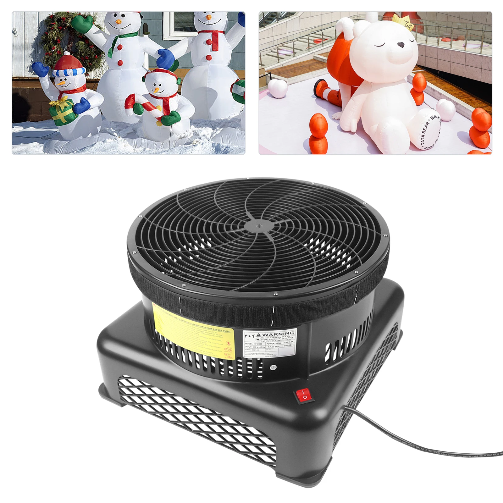 

110V Air Blower Sky Dancer 950W Super Powerful Advertising Fan for Inflatable 18" Diameter Compact Sky Dancer Advertising Blower