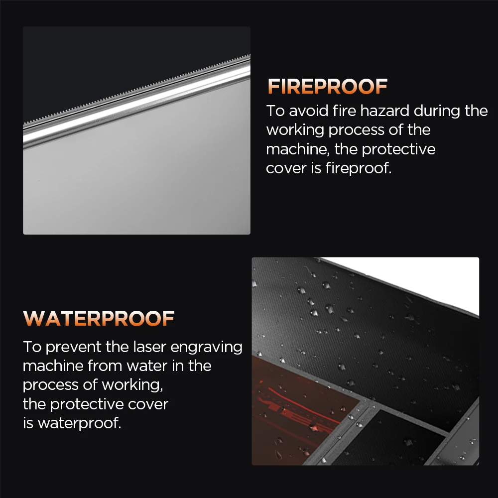 ACMER R10 Laser Engrave Machine Enclosure Laser Protection Vent Fireproof and Dustproof Protective Cover For laser engraving