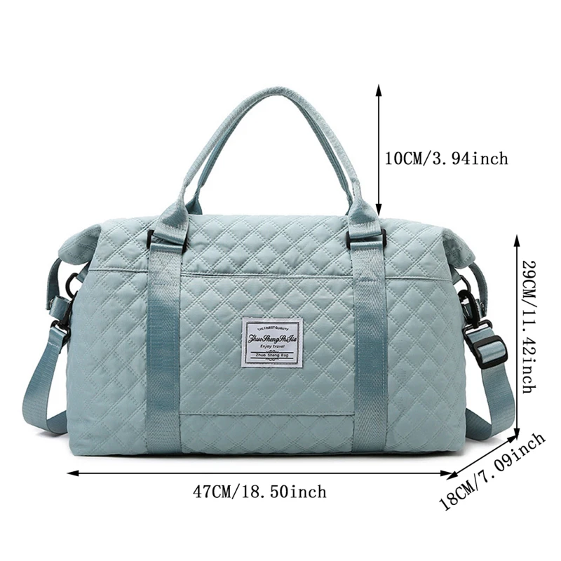 Short Trip Travel Bags Unisex Large Capacity Luggage Storage Bag Dry Wet Separation Sports Fitness Bag Solid Color Handbags image 6