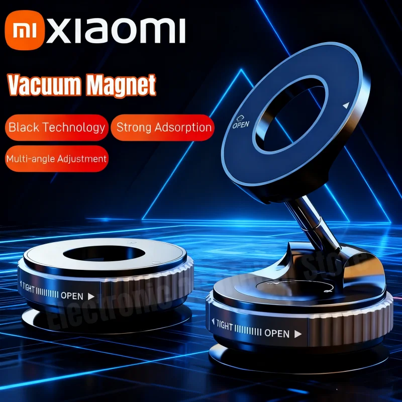 

Магнитный вакуумный автомобильный держатель для телефона 360° ° Поворотная присоска, навигационная подставка, кронштейн, автомобильный магнитный держатель, новинка 2025 года