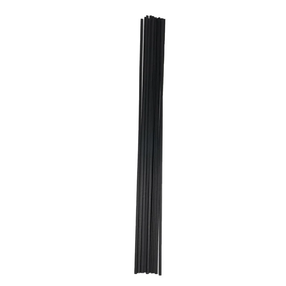 

New 15 Packs 15 X Plastic Welding Rods Welding Rods Triangular ABS Anti-alkali Black Electrode For Battery Car's Shell